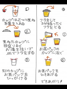 透明カップで紅茶を淹れる方法