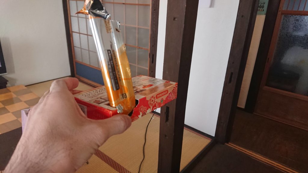 加賀棒茶のお菓子を立ててみました